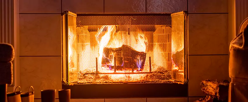 Mendota Hearth Landscape Fireplace Installation in Middletown, Delaware