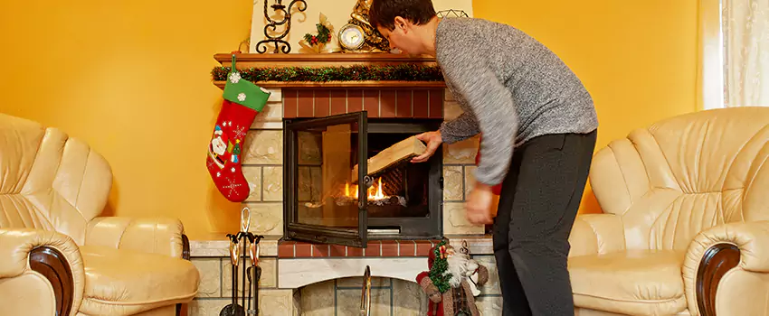 Rusted Metal Fireplace Restoration in Middletown, Delaware